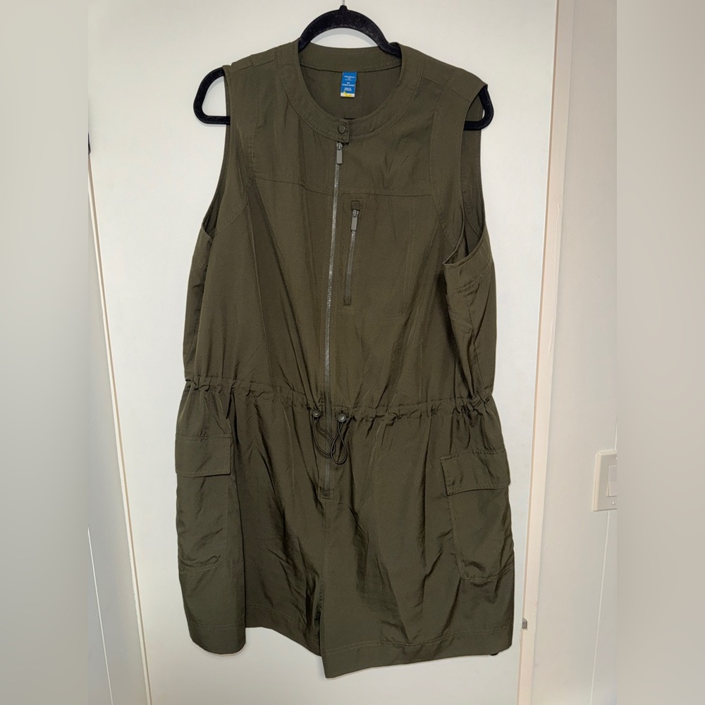 Olive Green Sleeveless romper